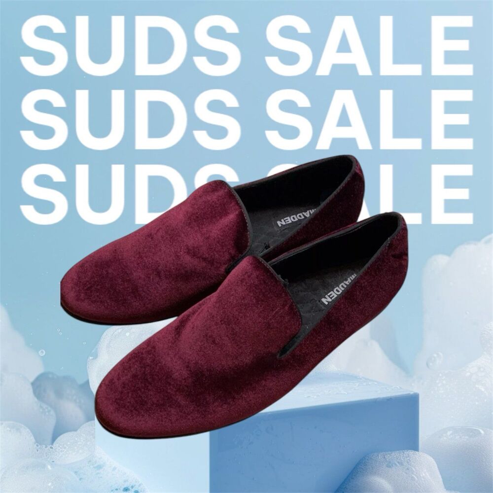 Steve Madden Loafers Men’s Size 7.5 color wine Slip-On Dress Shoes